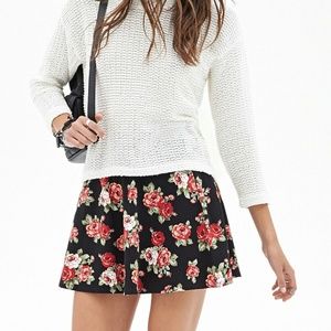 Forever 21 Skirts - Forever 21 Floral Rose Skater Skirt Forever 21 Skirts - Forever 21 Floral Rose Skater Skirt